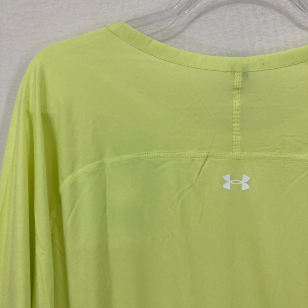 New Under Armour Mens 3XL Fish Elite Crew Long Sleeve Loose‎ Fit Lime Green - Picture 10 of 11